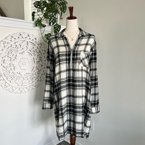 Abercrombie & Fitch | Plaid Zip Up Flannel Dress
